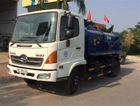 Xe chở bùn hino 6 khối